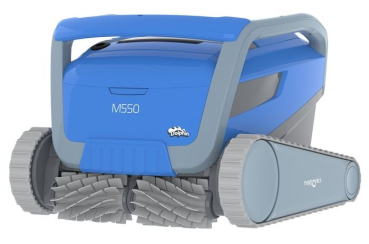 Dolphin M550 Pool Reinigungsroboter mit Caddy, Kombi-Bürsten grau